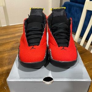 Jordan Bold Red and Black Athletic Shoes